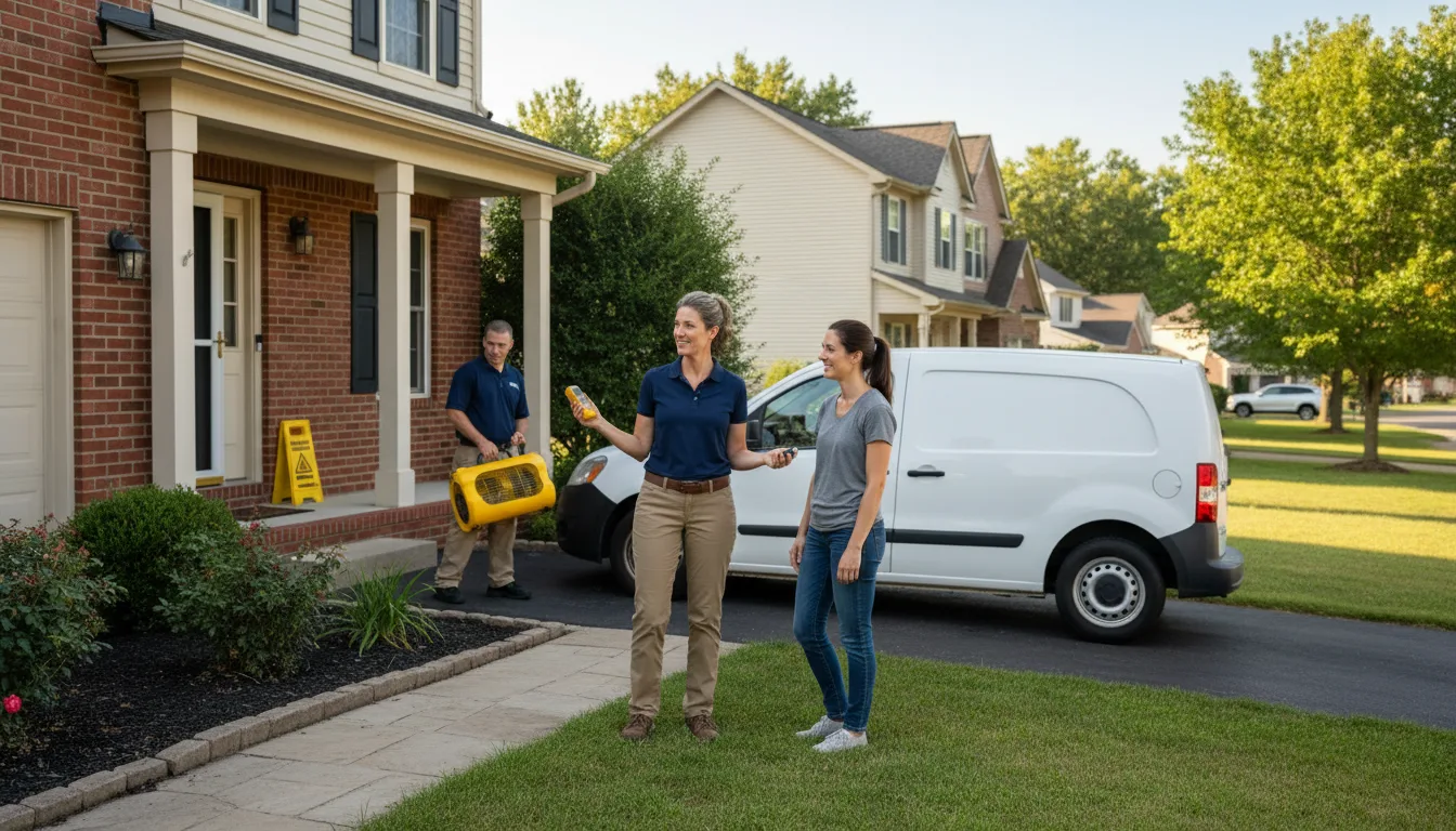 Residential water damage restoration in Bargersville, IN